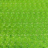 Eyelet Floral—Lime Green—100% Polyester—Sold by the Yard—Width 52" Inches Wide—Available in the USA.